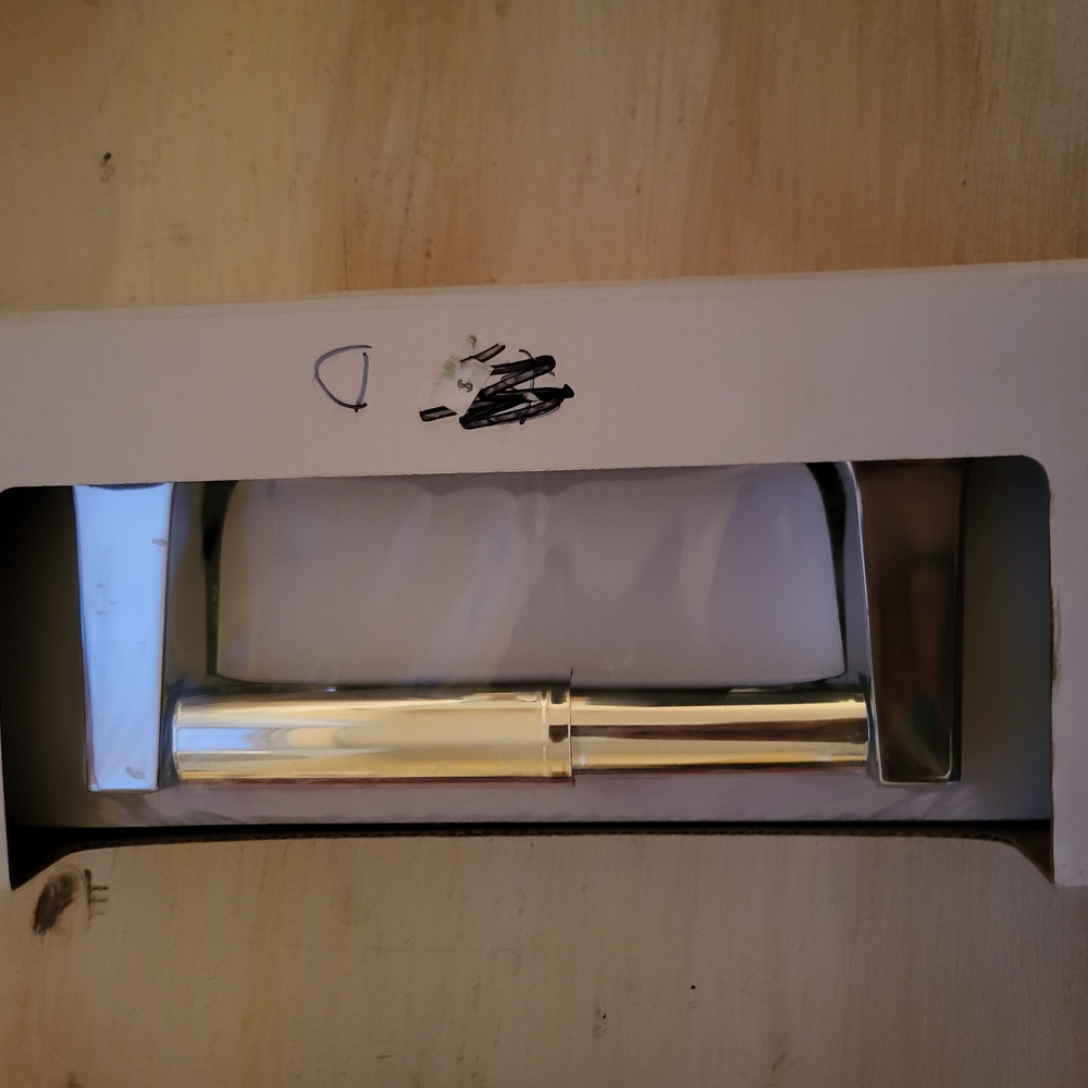 Project Source Seton Toilet Paper Roll Holder Chrome - 6"